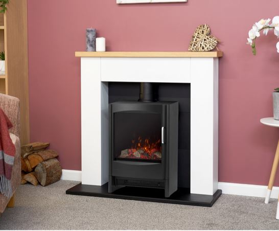 Chester in White with Keston Stove