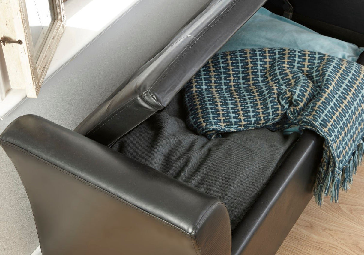 Verona window seat black PU