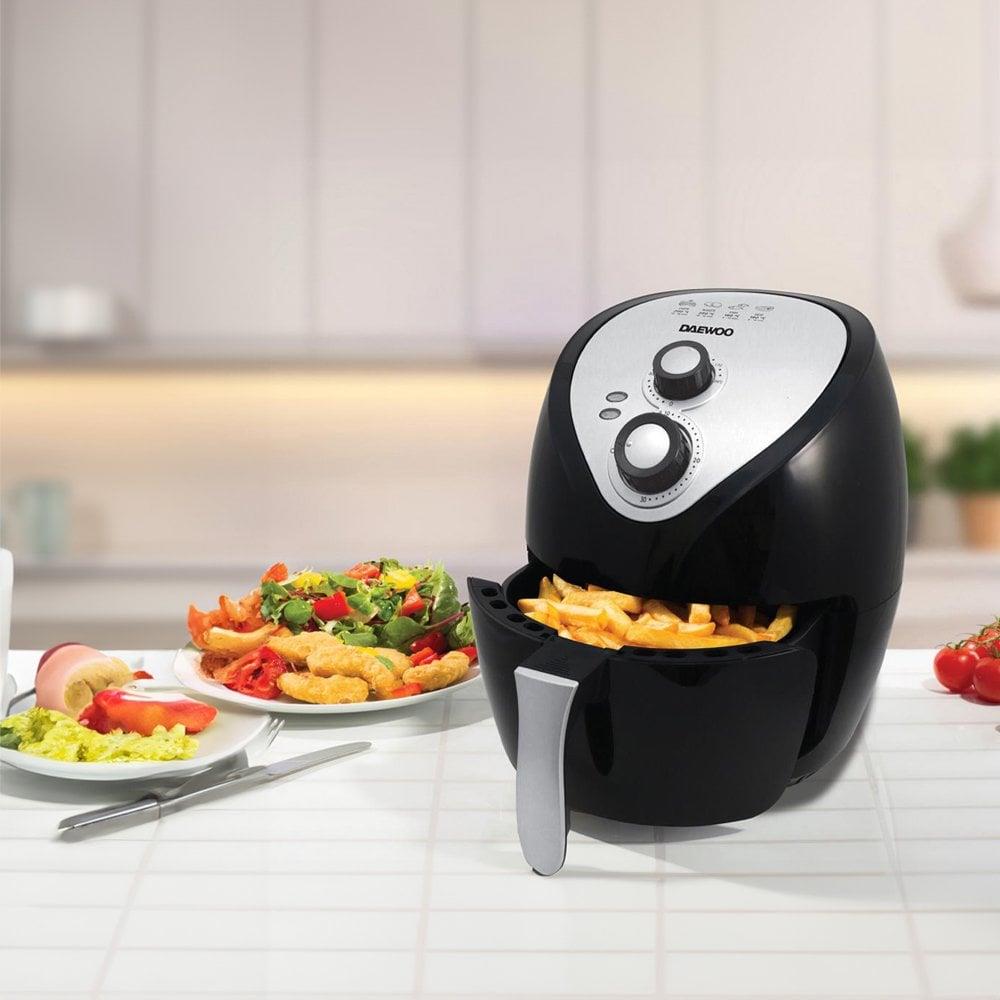 Daewoo 3.6L Single Pot Air Fryer and Silicone Tray with Divider