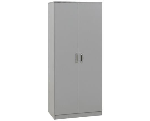 DAKOTA 2 DOOR WARDROBE - LIGHT GREY