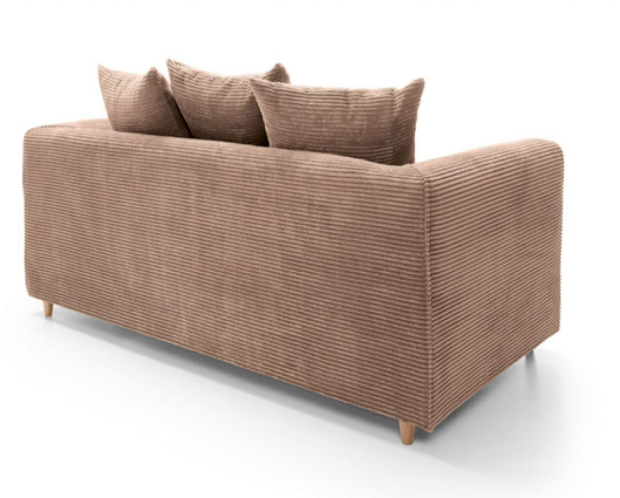 Jumbo Cord 2 Seater Sofa-Brown