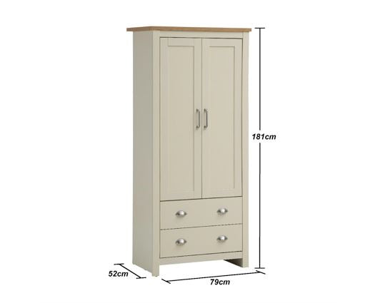 Lisbon 2 Door Wardorbe 2 Drawers