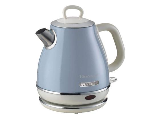 Ariete 1 Litre Retro Style Cordless Jug Kettle - Blue