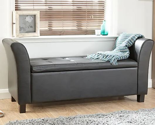 Verona window seat black PU