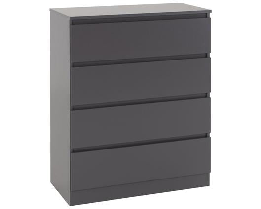 MALVERN 3 DOOR WARDROBE BEDROOM SET - GREY