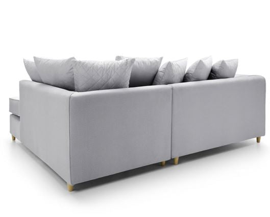 Chicago Right Hand Facing Corner Sofa-Light Grey