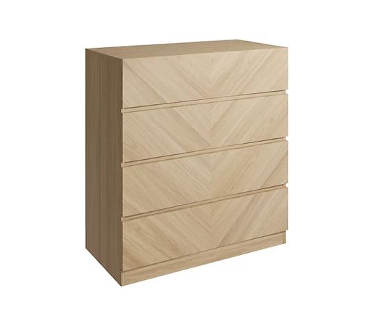 Catania 4 Drawer Chest Euro Oak