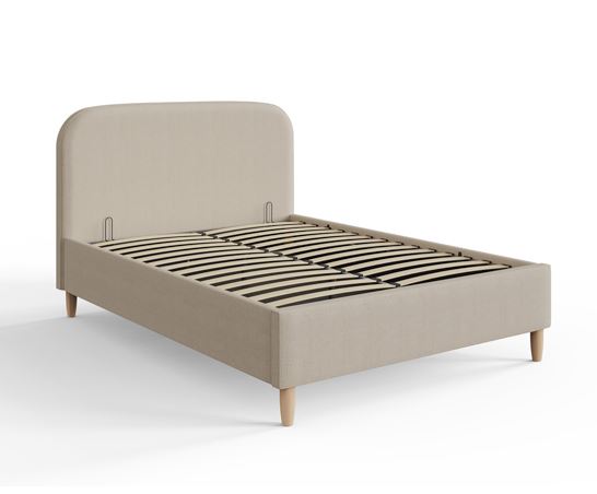 Florence 150cm Boucle Ottoman Bed Natural Stone