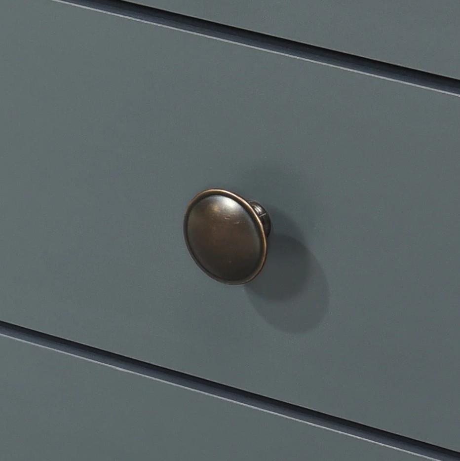 Alva 3 Drawer Bedside - Dark Grey