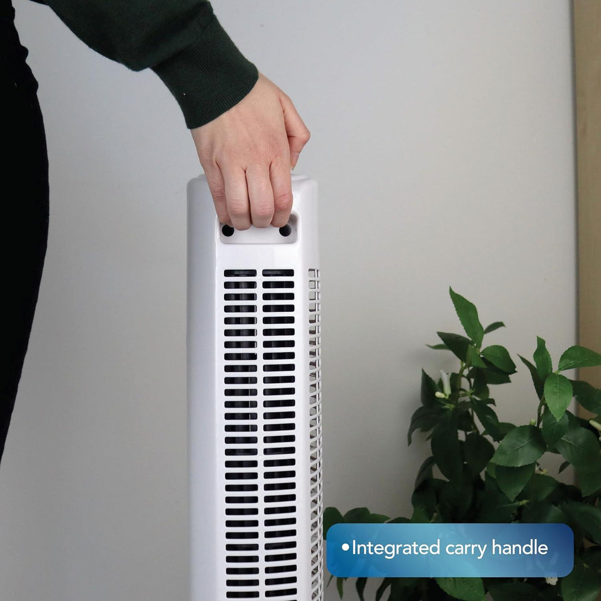 Igenix 30" Tower Fan with 7 Hour Timer and Remote Control - White