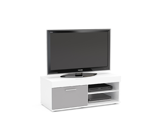 Edgeware Small TV Unit- White & Grey