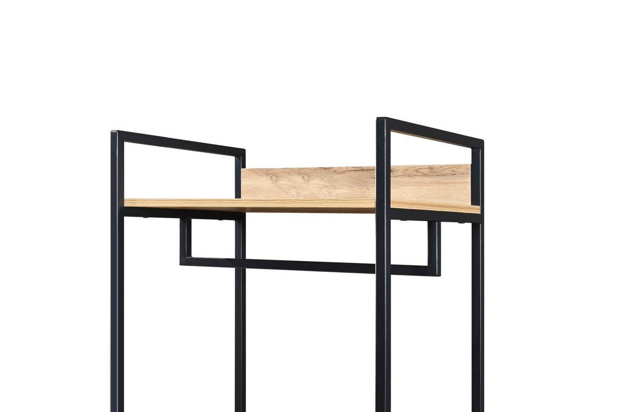 Alva Open Wardrobe 2 Drawers - Wotan Oak