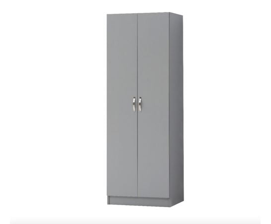 Essentials 2 Door Wardrobe in Grey