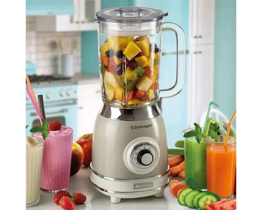 Ariete Vintage 1.5 Litre Glass Jug Blender - Cream