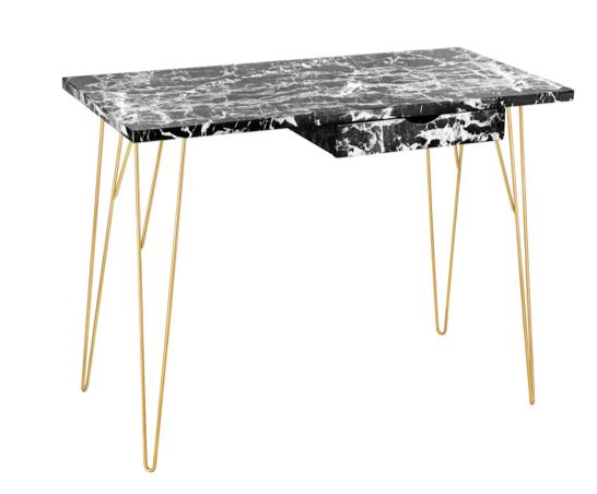 Fusion Desk Black Marble
