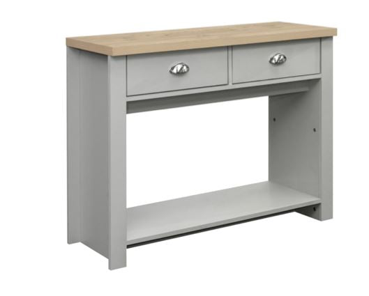 Highgate 2 Drawer Console Table-Grey