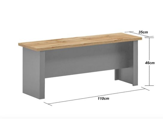 Lisbon Dining Table 150cm with 2 Benches Set
