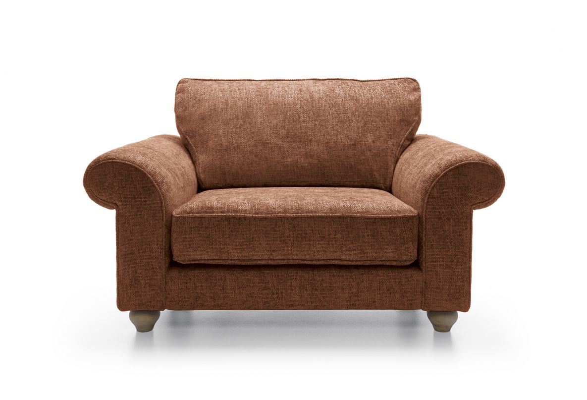 Ingrid Love Seat - Burnt Orange
