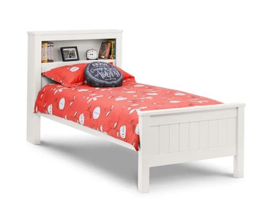 MAINE BOOKCASE BED 90CM - SURF WHITE