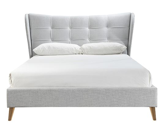 Harper Double Bed - Dove Grey