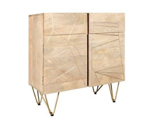 Light Gold 2 Door Medium Sideboard
