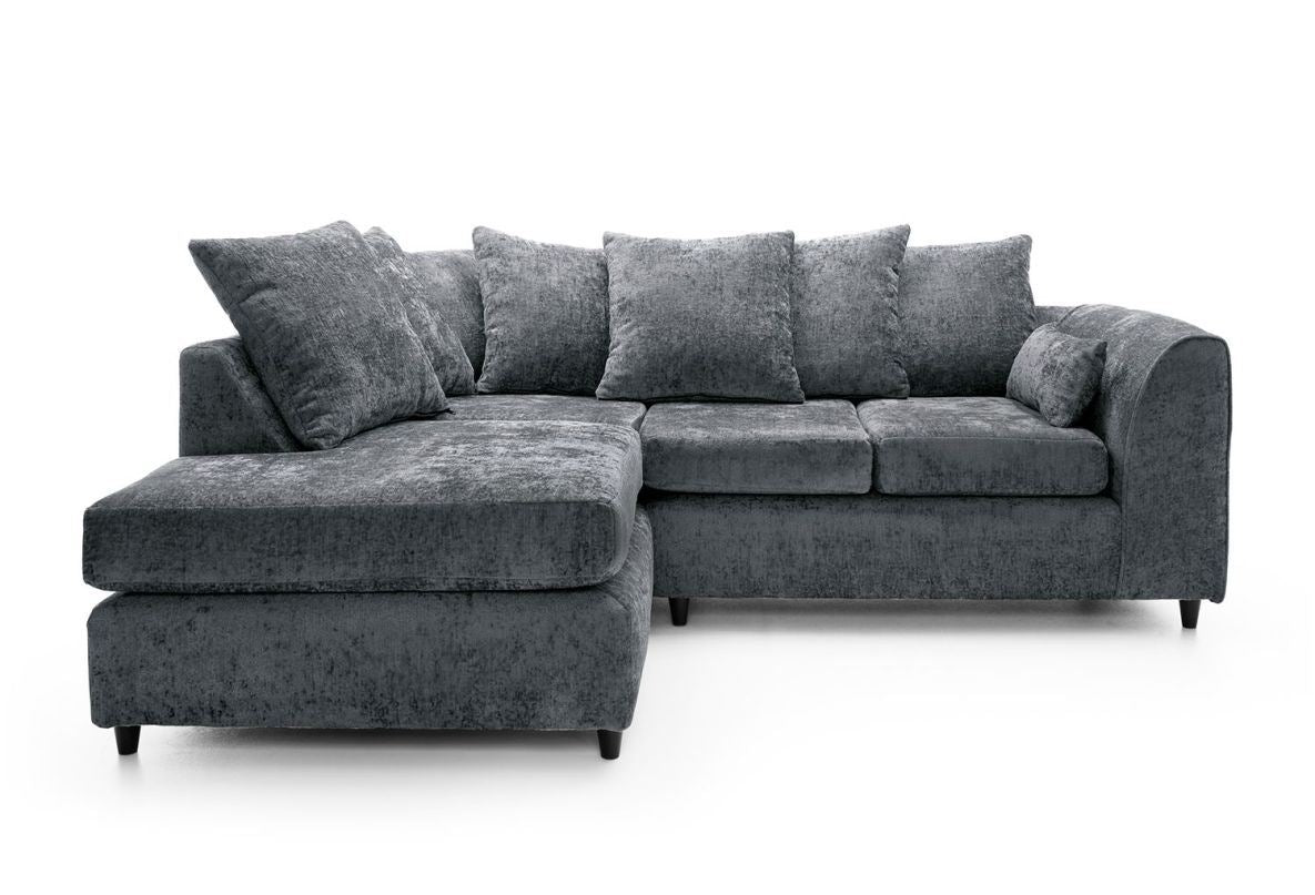 Harriet Left Corner Sofa - Dark Grey