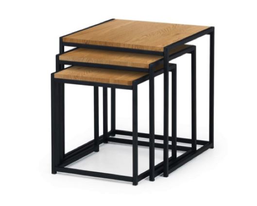 TRIBECA NEST OF 3 TABLES - EURO OAK