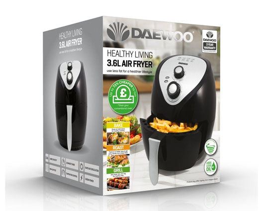 Daewoo 3.6L Single Pot Air Fryer