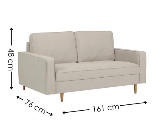 Henrietta 3 Seater Sofa Beige