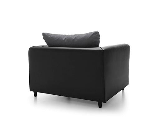 Dylan Armchair-Black & Charcoal
