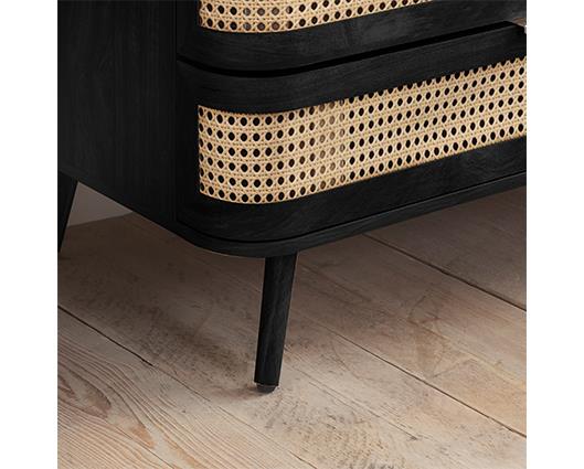 Noah 6 Drawer Chest - Black