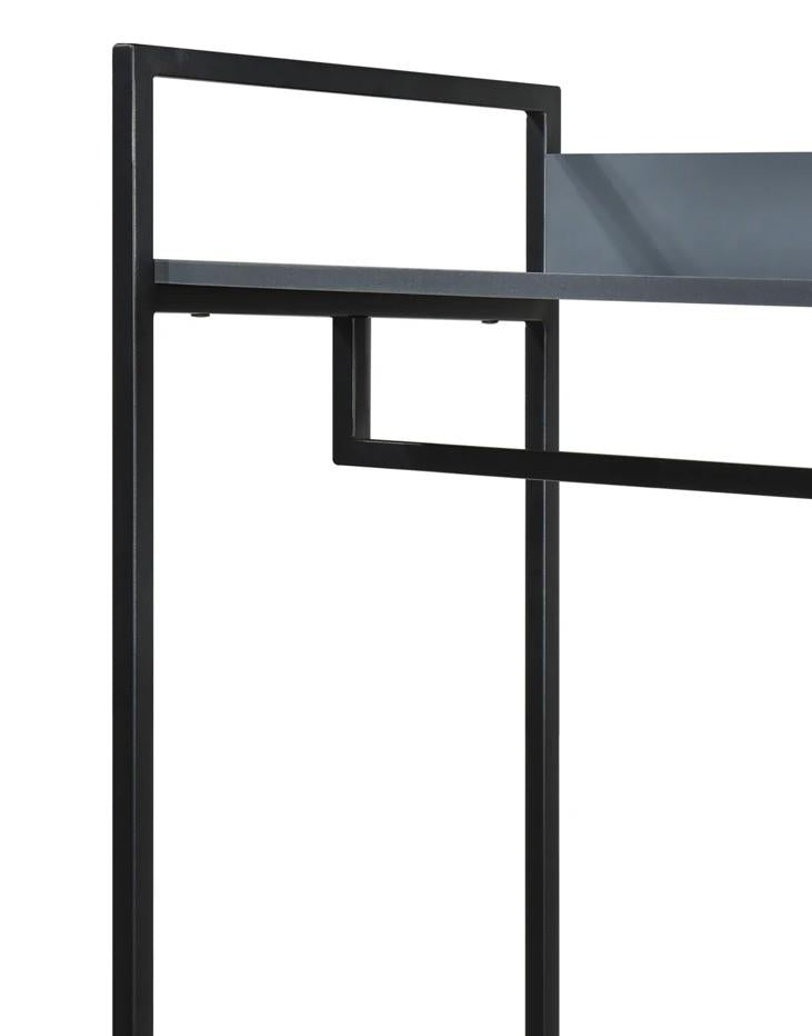 Alva Open Wardrobe 2 Drawers - Dark Grey