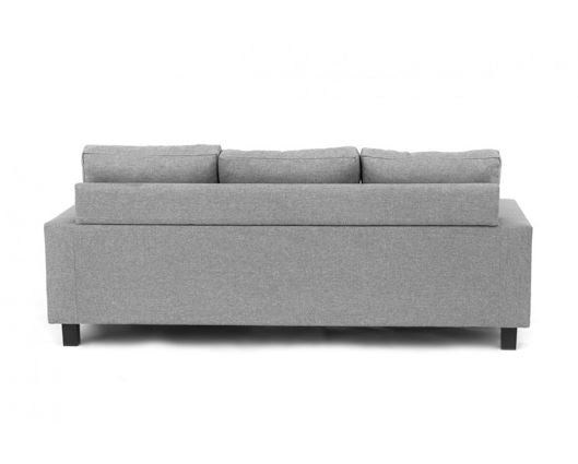 Capri Right Facing Corner Sofa- Light Grey