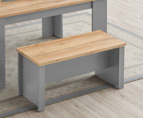 Lisbon Dining Table 120cm with 2 Benches Set