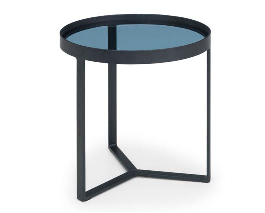 LOFT LAMP TABLE - SMOKED GLASS