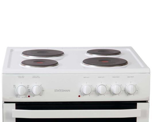 Statesman NAPIER60EW 60cm Single Cavity Electric Cooker White
