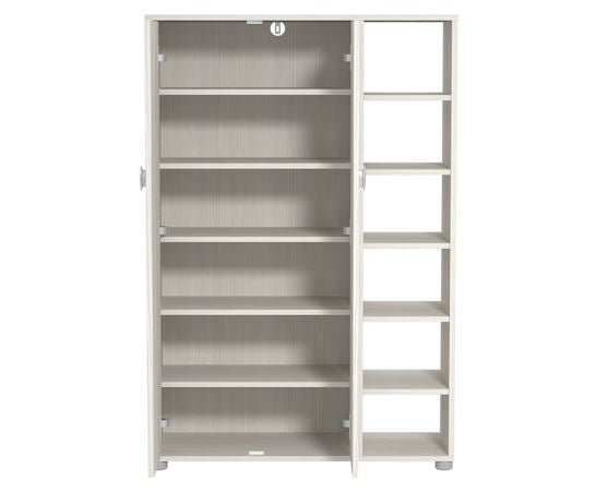 Bideford Tall Shoe Cabinet White