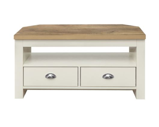 Highgate Corner TV Unit-Cream