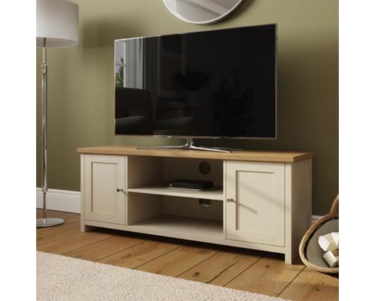 Lancaster Large TV Cabinet Cream