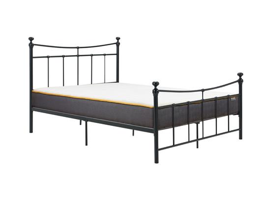 Emily Small Double Bed - Black