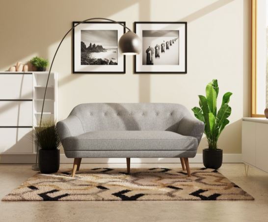 Snowdonia 3 Seater Sofa Light Grey