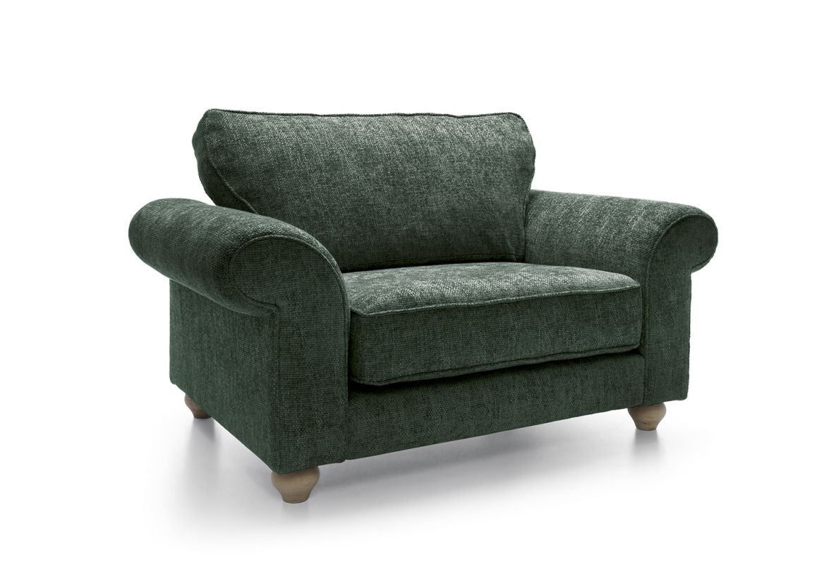 Ingrid Love Seat - Jungle Green