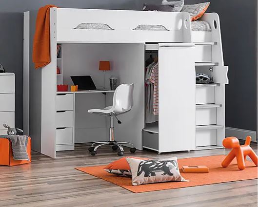 PEGASUS HIGHSLEEPER WHITE / SILVER