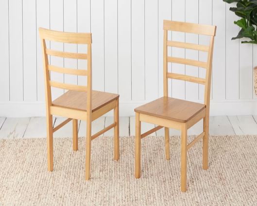 Stonesby Dining Set with 4x Upton Chairs Oak
