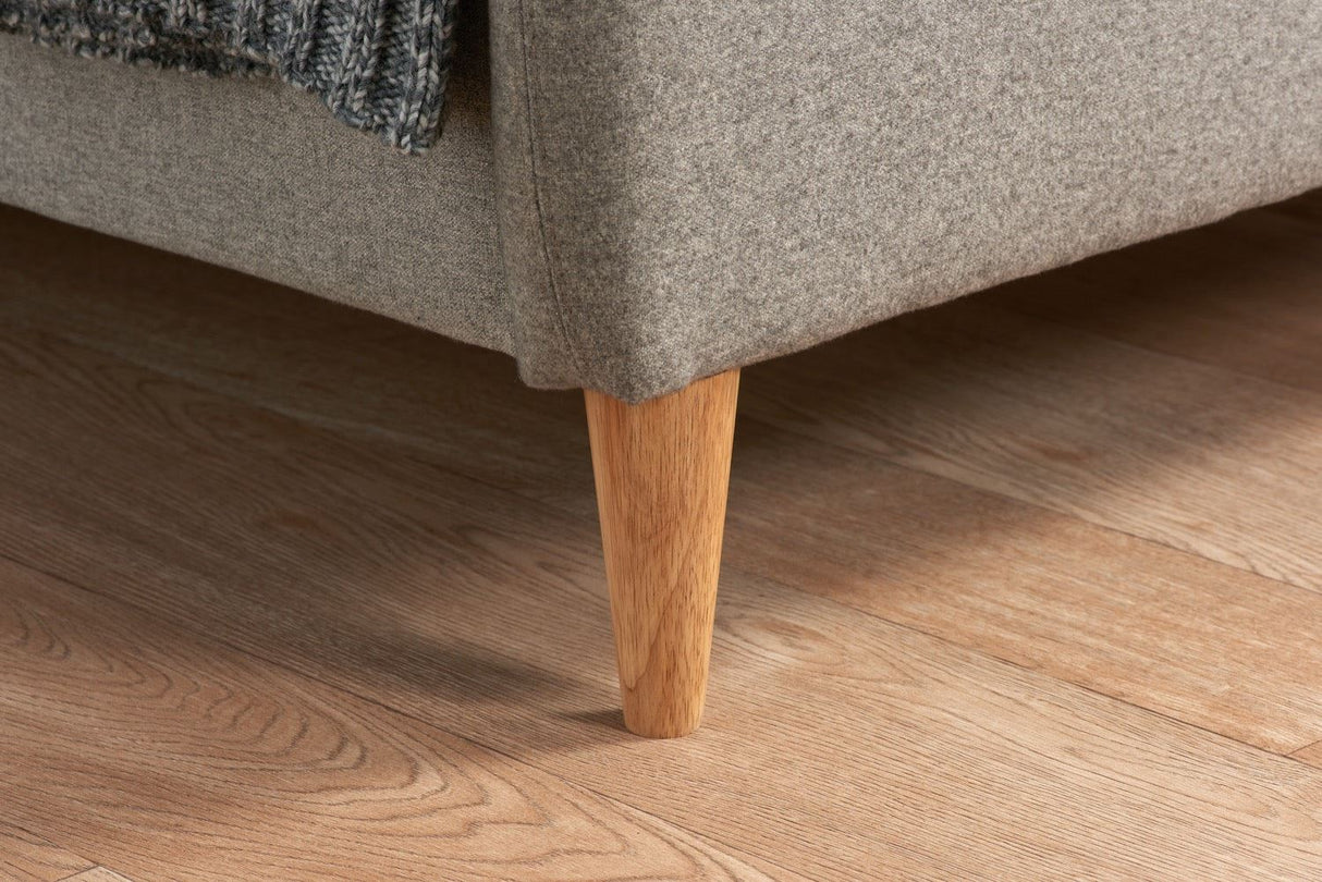 Quebec Double Bed - Grey