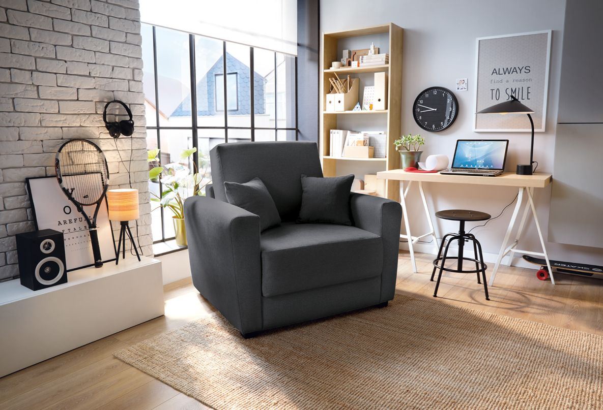 Olly Single Sofa Bed - Black