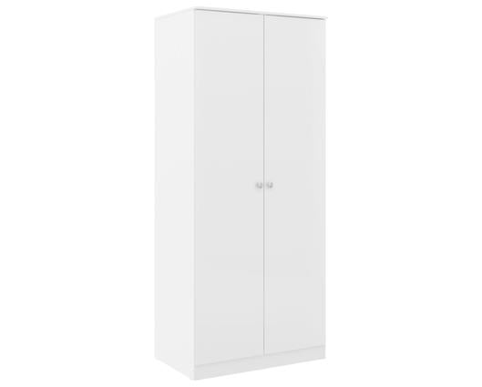 DENVER 2 DOOR WARDROBE BEDROOM SET - WHITE GLOSS