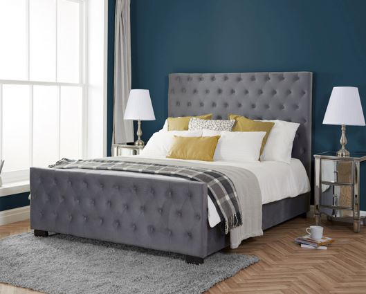 Marquis Double Bed - Grey