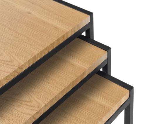 TRIBECA NEST OF 3 TABLES - EURO OAK