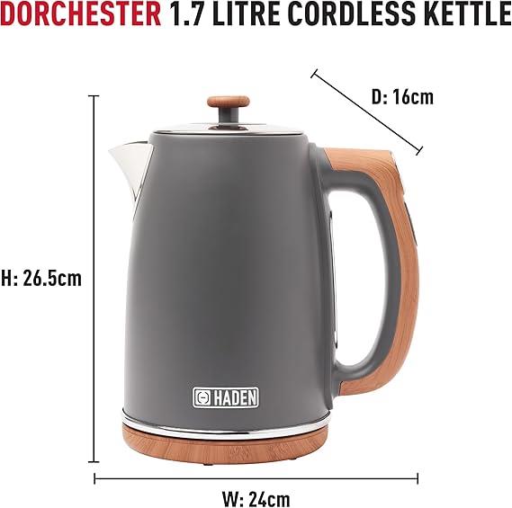 Haden Dorchester Kettle 1.7L Grey